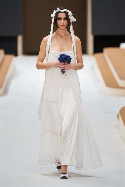 chanel wedding gown inspired by a communion dress|chanel couture brides names.